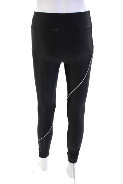 Koral Women's Midrise Full Length Shiny Athletic Workout Legging Black Size S