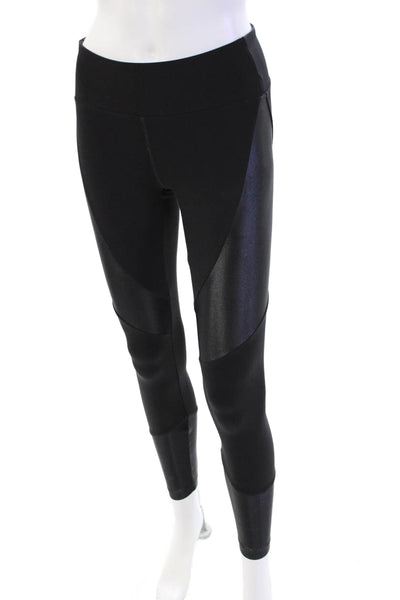 Koral Women's Full Length Shiny Midrise Athletic Legging Black Size S