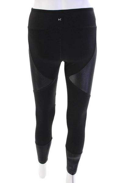 Koral Women's Full Length Shiny Midrise Athletic Legging Black Size S