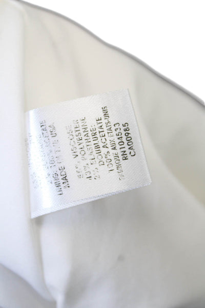 Nanette Lepore Womens Sleeveless Zippered Knee Length Pencil Dress White Size 2