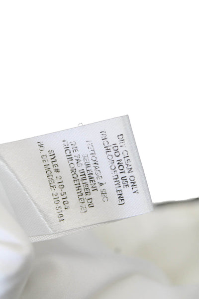 Nanette Lepore Womens Sleeveless Zippered Knee Length Pencil Dress White Size 2