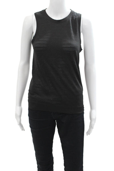 Lululemon Womens Scoop Neck Sleeveless Lined Tank Top Black Size S