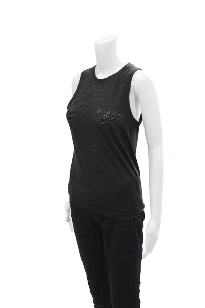 Lululemon Womens Scoop Neck Sleeveless Lined Tank Top Black Size S