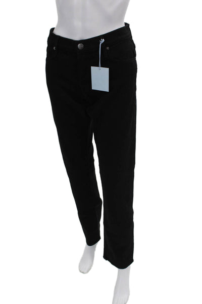Frame Womens Cotton Zip Lined Wide Leg Dark Wash Jeans Black Size EUR 31