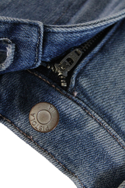 Pistola Womens Monroe Crop High Rise Cigarette Jeans Blue Size 24