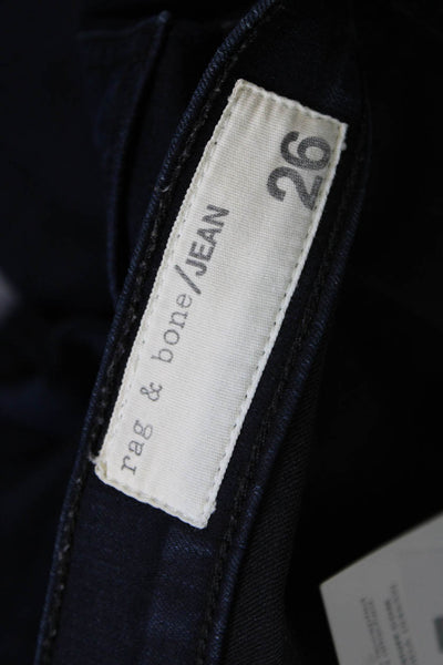 Rag & Bone Womens High Rise Dark Wash Skinny Leg Leggings Jeans Blue Size 26