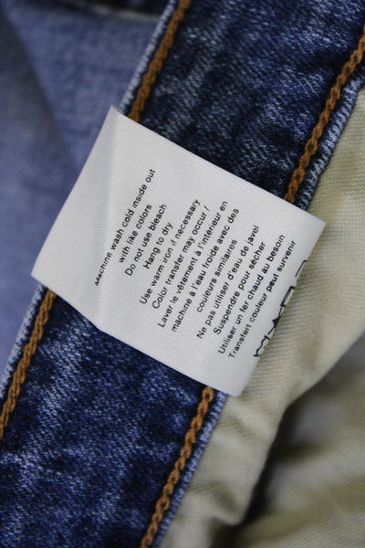 Rag & Bone Womens Cotton Low-Rise Medium Wash Skinny Denim Jeans Blue Size 24