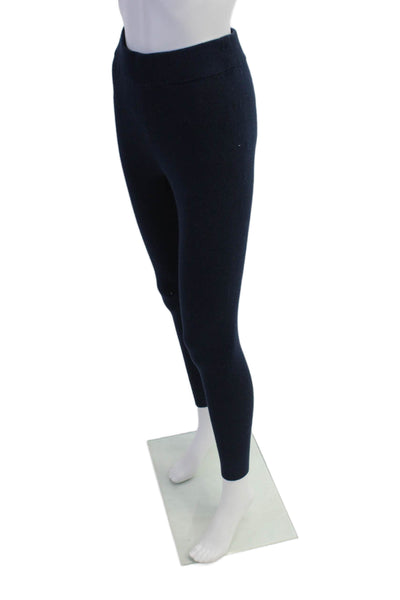 Toccin Womens Pull On High Rise Pants Navy Blue Cotton Size Extra Small