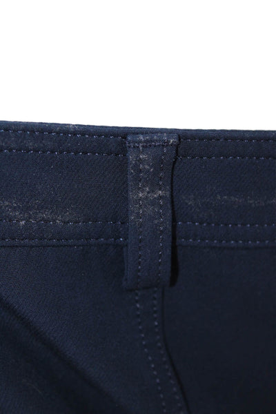 Banana Republic Womens Cotton Lined Straight Leg Casual Pants Navy Size 14