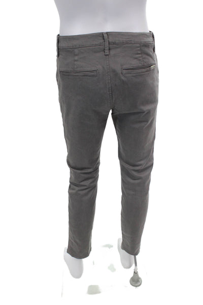 Joes Men's Button Closure Flat Front Straight Leg Casual Pants Gray Size 31