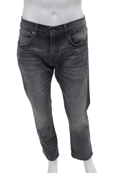 7 For All Mankind Men's Five Pocket Button Straight Leg Denim Pants Size 31