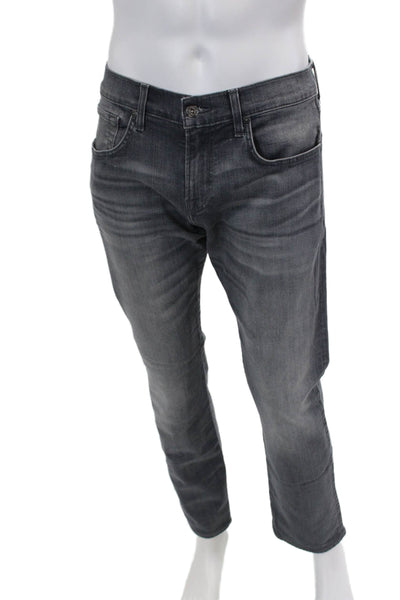 7 For All Mankind Men's Five Pocket Button Straight Leg Denim Pants Size 31