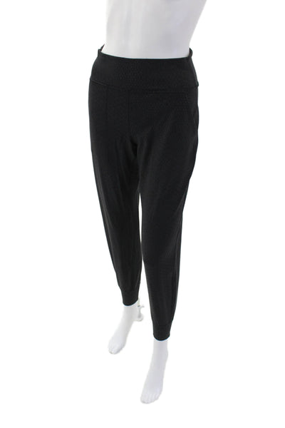 Lululemon Womens Activewear Geometric Print Ankle Leggings Black Size 6