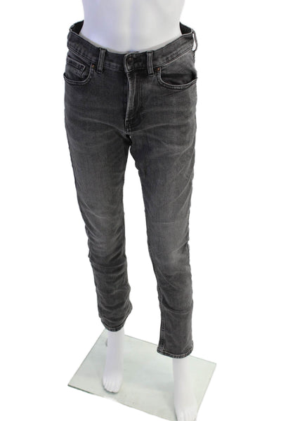 Everlane Womens Slim Fit High Rise Skinny Leg Jeans Black Cotton Size 29
