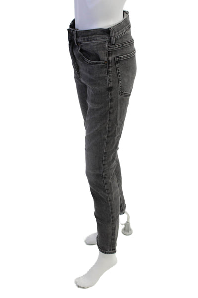 Everlane Womens Slim Fit High Rise Skinny Leg Jeans Black Cotton Size 29