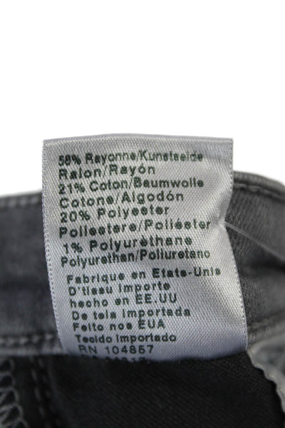AG Adriano Goldschmied Womens The Prima Mid Rise Cigarette Jeans Gray Size 26