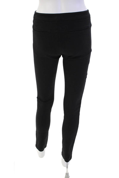 Vince Womens Zipper Fly Mid Rise Knit Skinny Ankle Pants Black Size 2