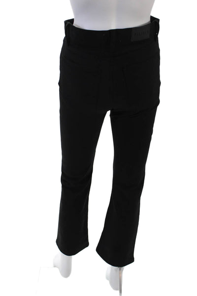 Pistola Womens Textured Zip Button Tapered Leg Dress Pants Black Size EUR 27