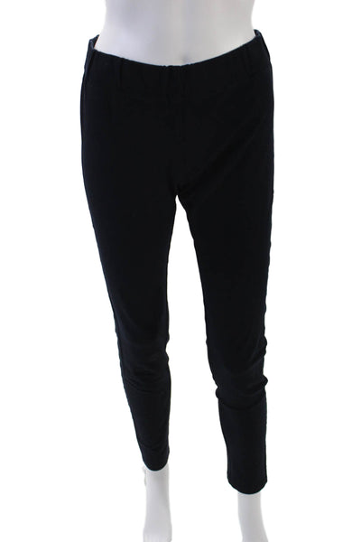 Joseph Womens Elastic Waistband Lined Tapered Leg Dress Pants Navy Size EUR 38
