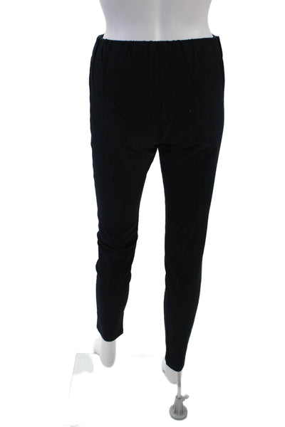 Joseph Womens Elastic Waistband Lined Tapered Leg Dress Pants Navy Size EUR 38