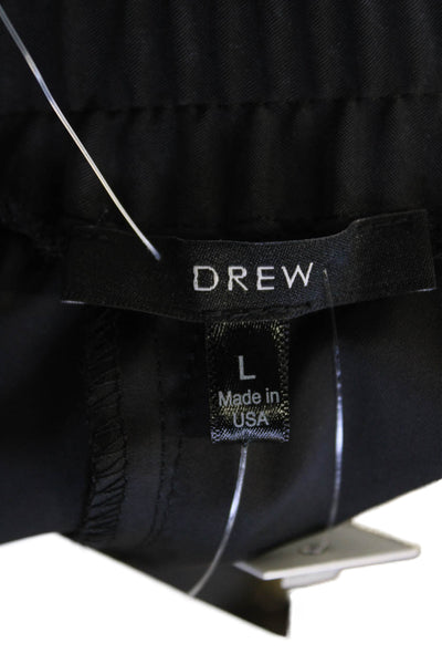 Drew Womens Satin Elastic Waist Double Pocket Lounge Pants Dark Gray Size L