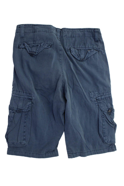 NYC Industry Mens Cotton Buttoned Zipped Flat Front Cargo Pants Blue Size EUR 26