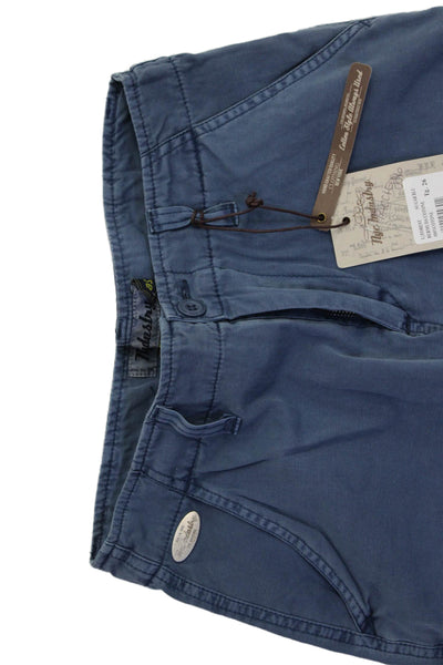 NYC Industry Mens Cotton Buttoned Zipped Flat Front Cargo Pants Blue Size EUR 26
