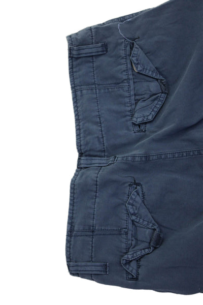 NYC Industry Mens Cotton Buttoned Zipped Flat Front Cargo Pants Blue Size EUR 26