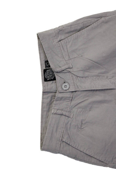 NYC Industry Mens Cotton Buttoned Zipped Flat Front Shorts Gray Size EUR 26