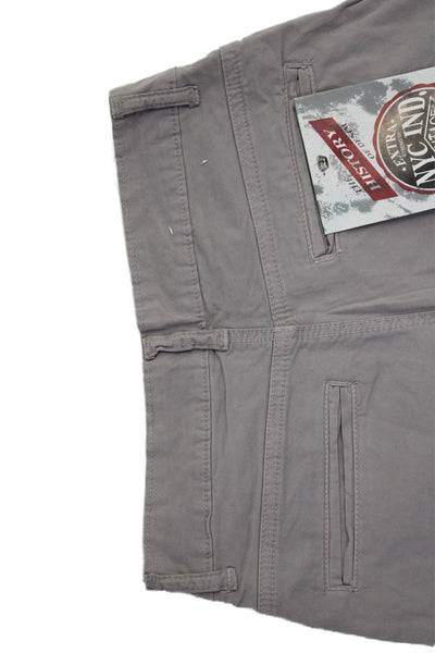 NYC Industry Mens Cotton Buttoned Zipped Flat Front Shorts Gray Size EUR 26
