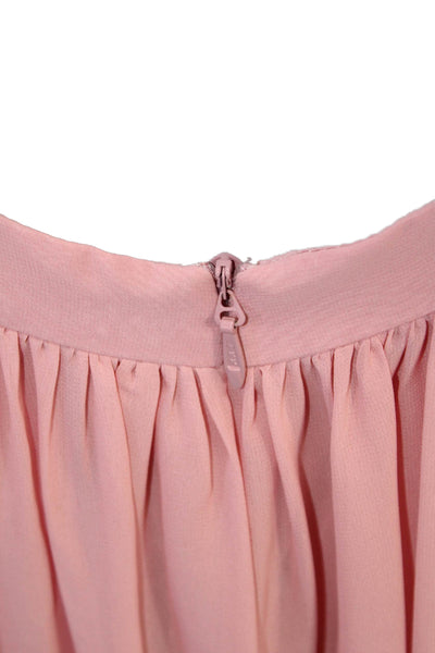 JJs House Womens Textured Sleeveless V-neck Long Gown Dress Pink Size M