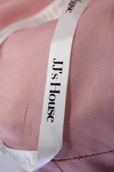 JJs House Womens Textured Sleeveless V-neck Long Gown Dress Pink Size M