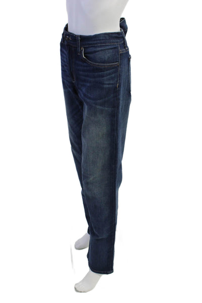 Joes Womens Cotton Zip Button Straight Leg Denim Jeans Blue Size EUR 33