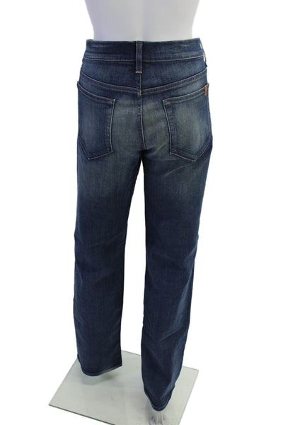 Joes Womens Cotton Zip Button Straight Leg Denim Jeans Blue Size EUR 33