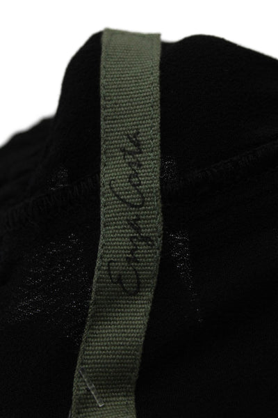 Enza Costa Womens Drawstring Stretch Casual Skinny Pants Black Size 3