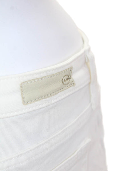 AG Adriano Goldschmied Womens The Legging Ankle Super Skinny Jeans White Size 26