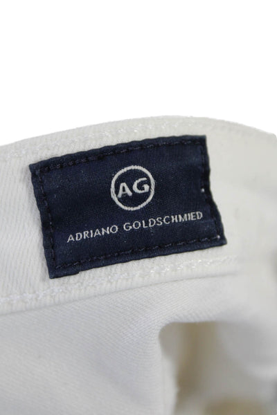 AG Adriano Goldschmied Womens The Legging Ankle Super Skinny Jeans White Size 26