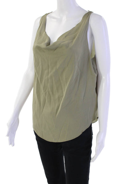 Alice + Olivia  Womens Scoop Neck Sleeveless Tank Top Light Green Size S