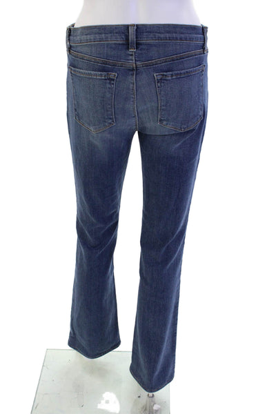 J Brand Womens Cotton Zip Button Boot Cut Denim Jeans Blue Size EUR 29