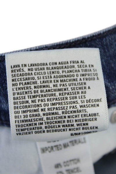 Citizens of Humanity Womens Zip Button Lined Straight Leg Jeans Blue Size EUR 26