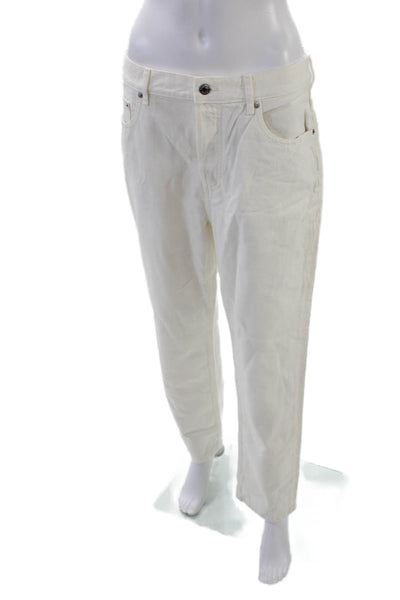 Everlane Womens 90s Cheeky Straight Leg High Rise Jeans White Size 30