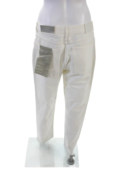 Everlane Womens 90s Cheeky Straight Leg High Rise Jeans White Size 30