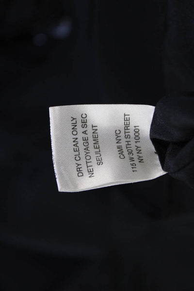Cami NYC Womens Spaghetti Strap Square Neck Lace Trim Silk Camisole Black XS