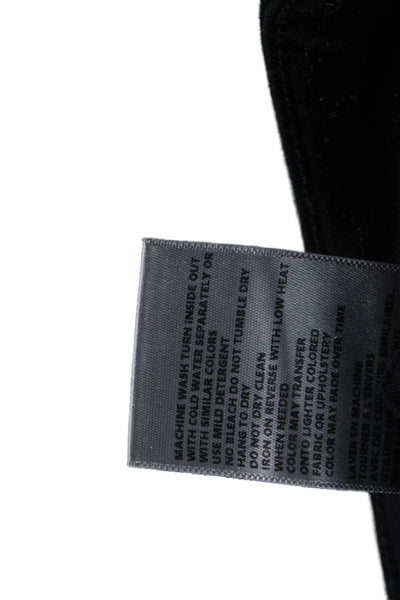 L'Agence Womens Cotton Zippered High-Waisted Slim Skinny Jeans Black Size 32