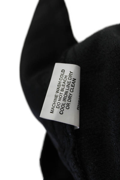 Peace of Cloth Womens Vegan Leather Mid-Rise Tapered Pants Trousers Black Size 8