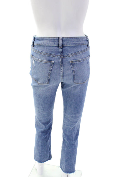 DL1961 Womens Jerry High Rise Vintage Straight Leg Jeans Blue Cotton Size 24