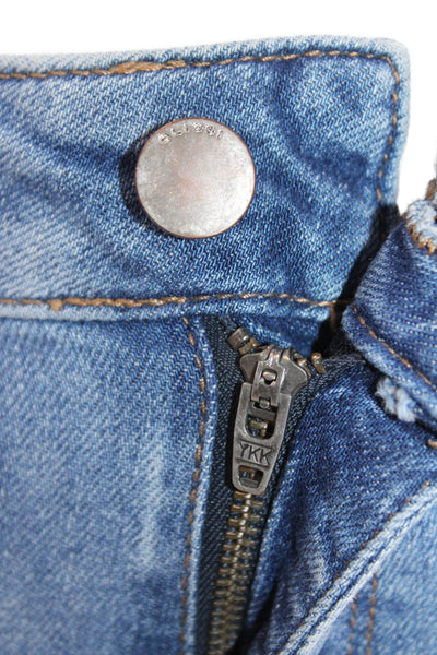 DL1961 Womens Jerry High Rise Vintage Straight Leg Jeans Blue Cotton Size 24