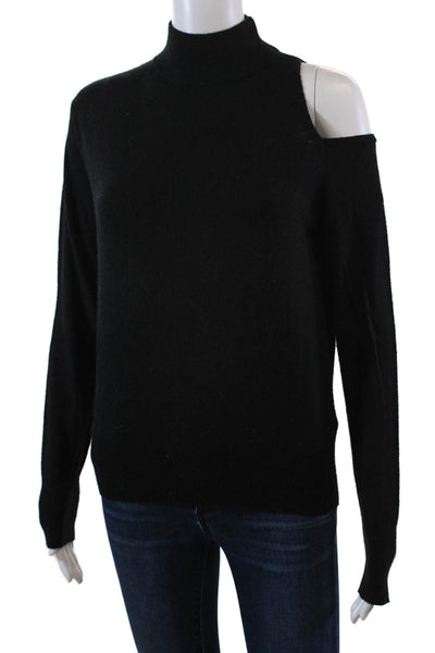 Bailey 44 Womens Long Sleeve Cut Out Mock Neck Sweater Black Size Extra Small