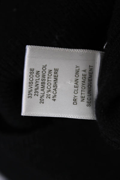 Bailey 44 Womens Long Sleeve Cut Out Mock Neck Sweater Black Size Extra Small