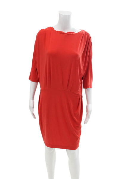 Mark & James by Badgley Mischka Womens Short Sleeve Mini Dress Red Size M